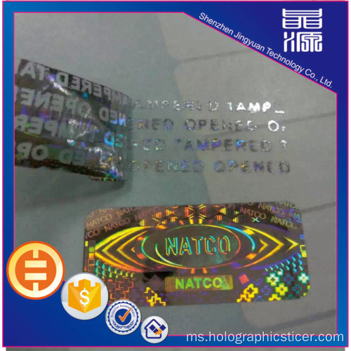 Label Hologram Percetakan Custom Murah